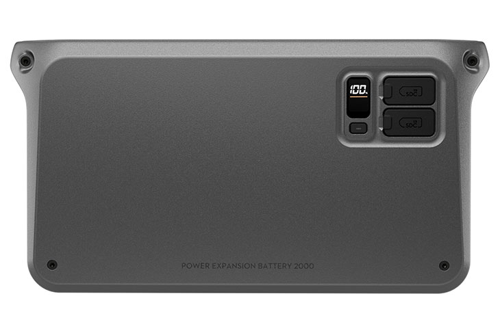 DJI Power Expansion Battery 2000 – papildu akumulators DJI Power sistēmām ar 2000 Wh jaudu ilgstošai darbībai.