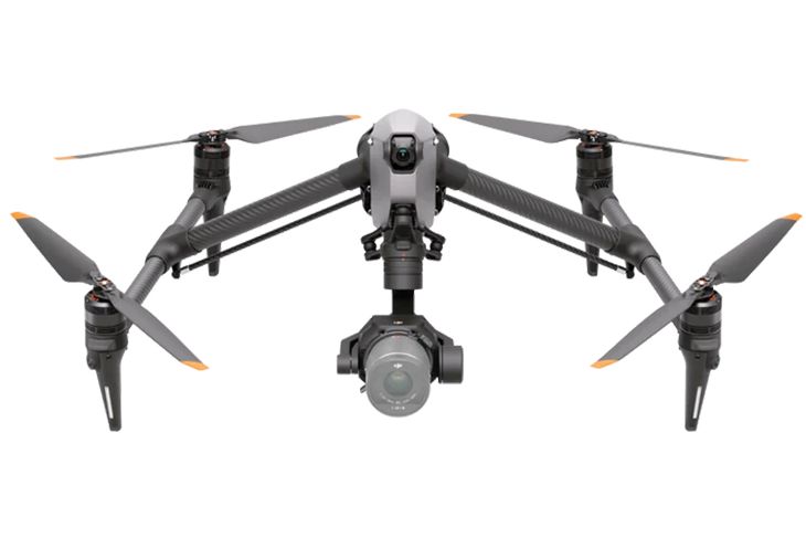 DJI Inspire 3 – augstākās klases profesionālais drons ar 8K pilnrāmja kameru, RTK pozicionēšanu un 360° šķēršļu sensoriem. Ideāls kinematogrāfijai, dinamiskai filmēšanai un sarežģītām trajektorijām.