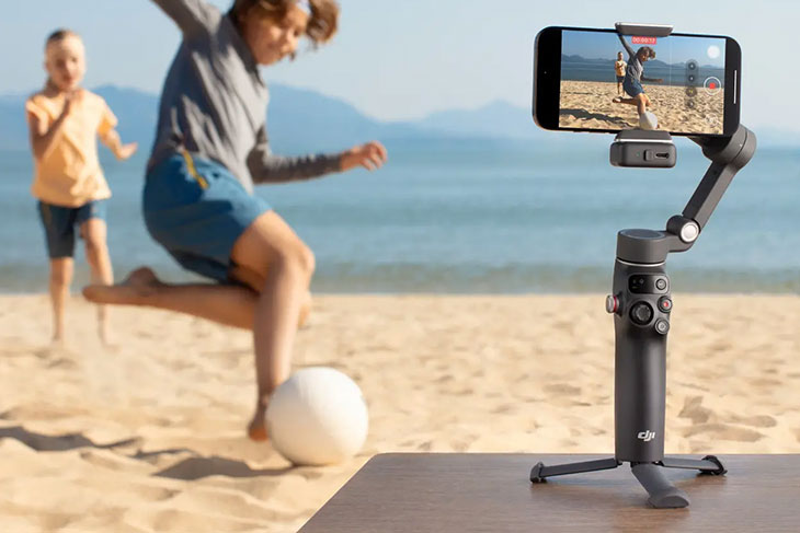 DJI Osmo Mobile 7P ar viedo vadības moduli un pagarināmo rokturi – uzlabota stabilizācija un profesionālas filmēšanas iespējas!