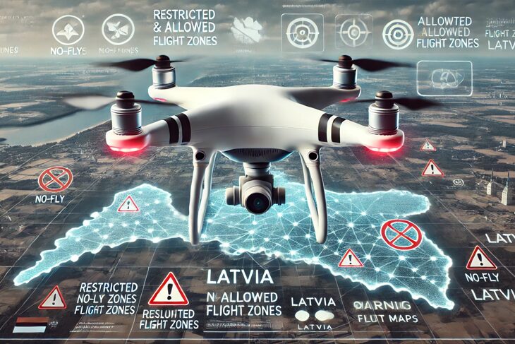Latvijas dronu lidojumu zonas un jaunie noteikumi – kas jāzina pilotam.
